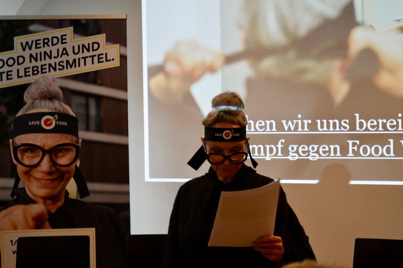 Eine Food-Waste-Ninja ist das Gesicht der Kampagne. (Bild asa)