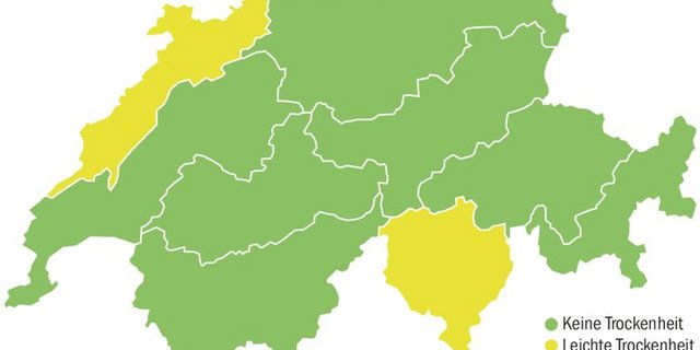 Laut den Bodenwasserdaten wird am 29. März nur im Jura und im Tessin von einer leichten Trockenheit gesprochen. Sonnenschein gab es so viel wie schon lange nicht mehr. 