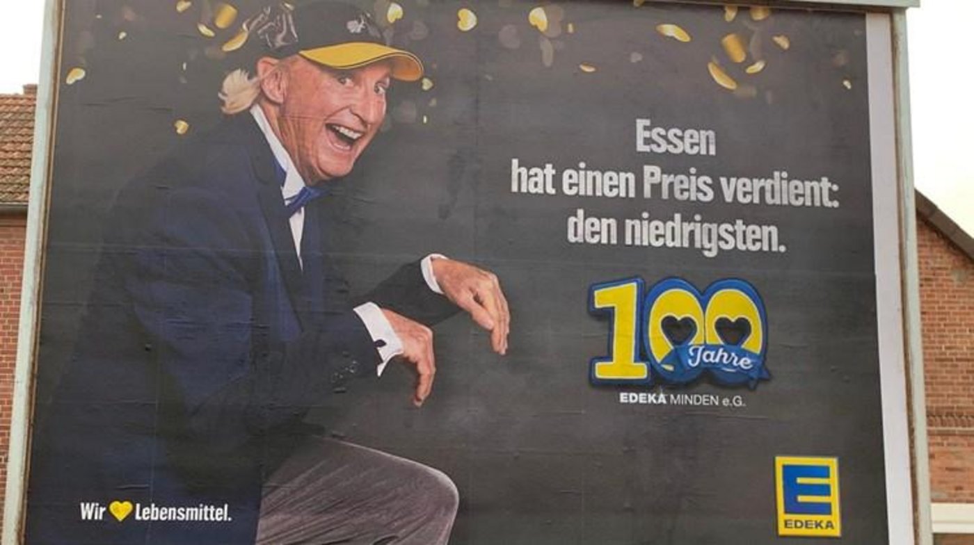 Beim Wort Essen handelt es sich um eine Ortschaft, nicht um Nahrungsmittel. (Bild Twitter Joachim Rukwied)