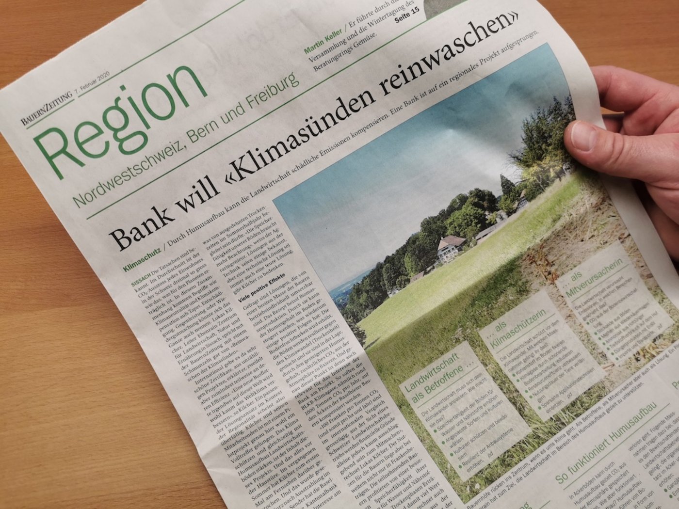 Landrat Markus Graf (SVP/BL) stellt kritische Fragen zum Projekt, das kürzlich in der BauernZeitung vorgestellt wurde. (Bild sb)