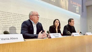 Haben ein Auge auf d Haben ein Auge auf die Bauern geworfen: SGB-Boss Pierre-Yves Maillard, SP-Co-Präsidentin Mattea Meyer, Mitte-Nationalrat Giorgio Fonio.