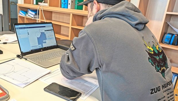 Jan Lüscher interessiert sich für jene Fächer und Themen, die er in Zukunft selber umsetzen kann.