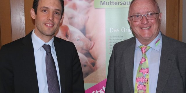 Der neue Prosus-Präsident Alex Fust (links) mit Geschäftsführer Josef Schurtenberger. (Bild Josef Kottmann)