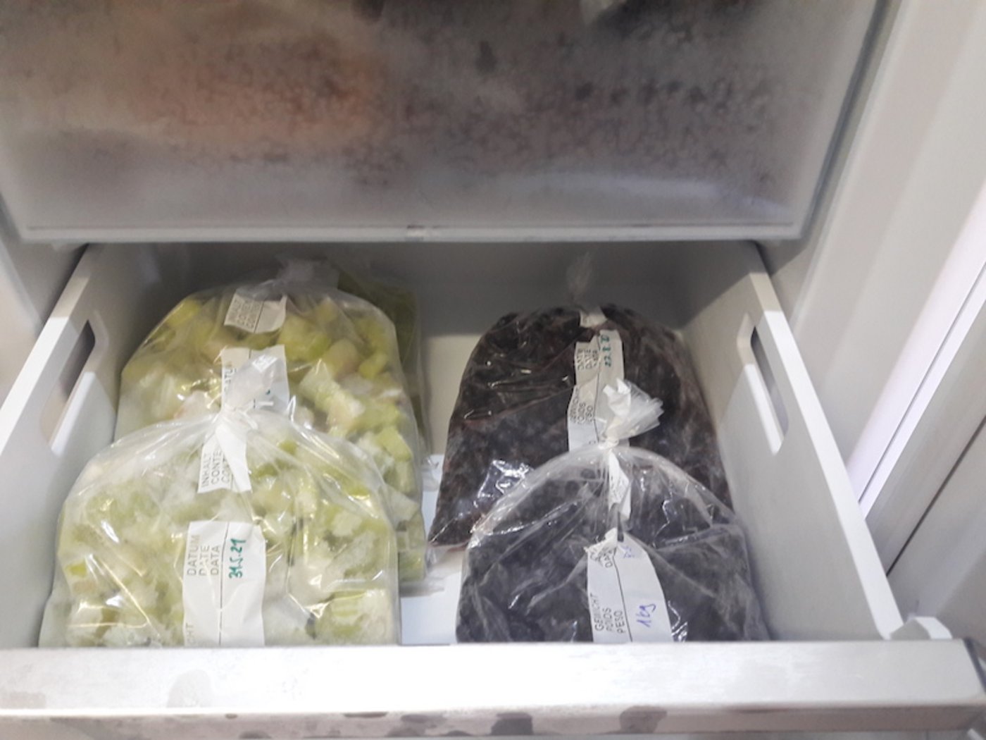 Tiefkühlschränke sind meist etwas übersichtlicher als -truhen. Damit Tiefgekühltes nicht vergessen geht oder überlagert, sollte man es in die Menüplanung integrieren. (Bilder Corinne Käser)