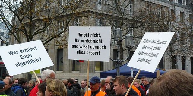 Am 22. Oktober 2019 gab es in Bonn eine grosse Demonstration der Bauern. (Bild Agra-Europe)