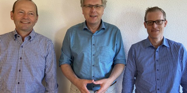 Das neue FiBL-Direktionstrio: Lucius Tamm, Knut Schmidtke und Marc Schärer (v.l.). (Bild akr)