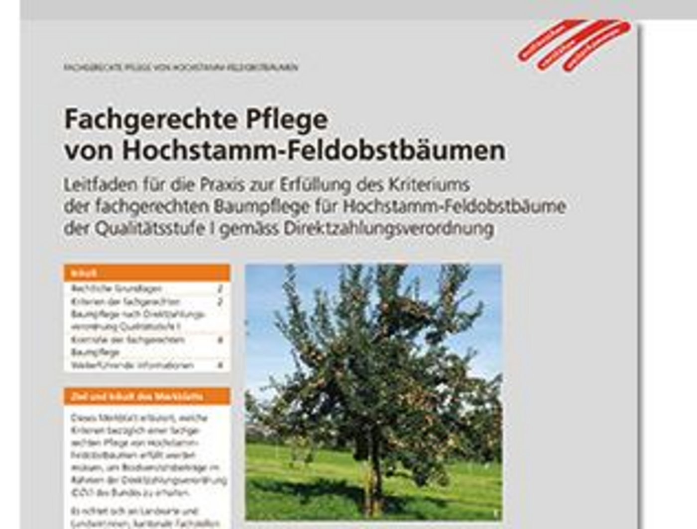 Der Leitfaden kostet 2.70 Fr. (Bild Screenshot Agridea)