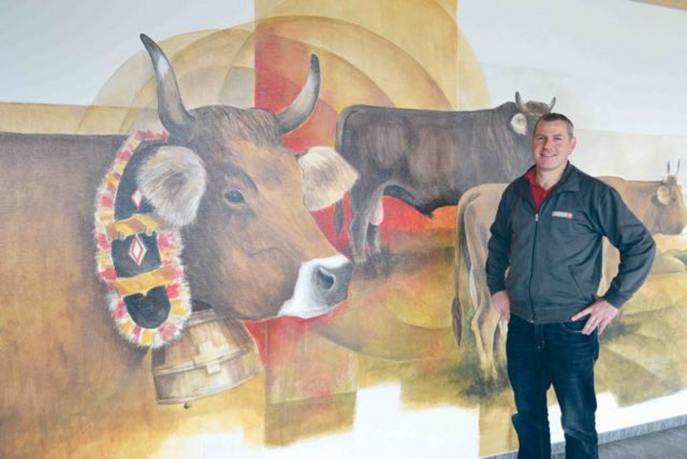 Martin Rust, Vizedirektor von Braunvieh Schweiz, setzt sich stark für die braune Rasse ein. (Bild Peter Fankhauser)