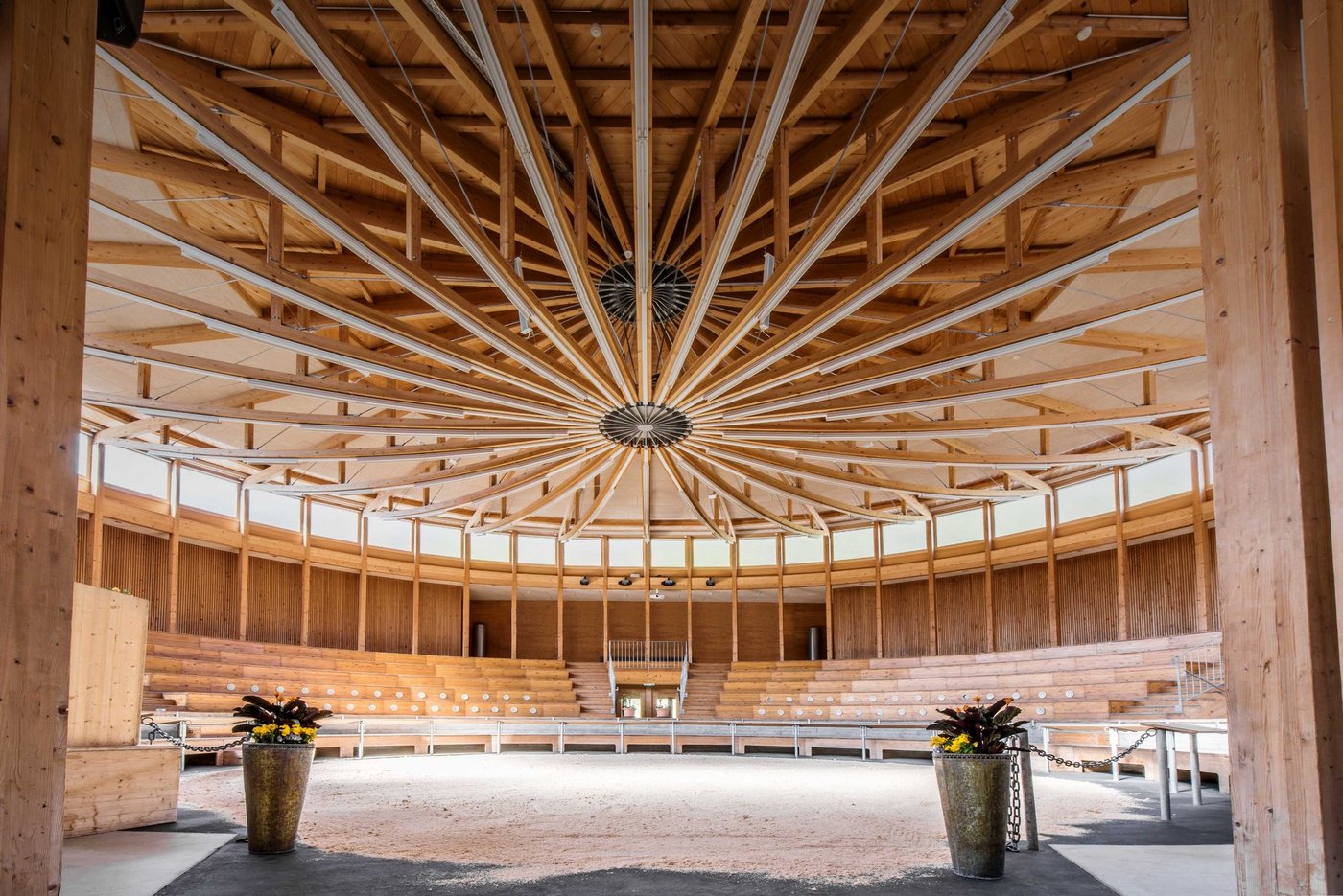 Dieses Bild dominiert dieses Jahr in den Markthallen, hier die Bündner Arena in Cazis. (Bild Michaela Ganz, Bündner Arena)