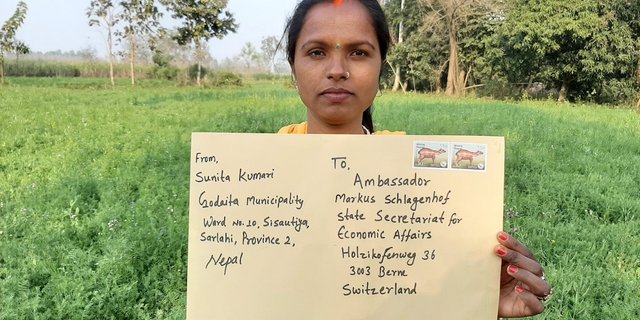 Mit Briefen an das Seco machen malaysische Bäuerinnen und Bauern auf das drohende Saatgut-Monopol durch das geplante Freihandelsabkommen aufmerksam. (Bild zVg)