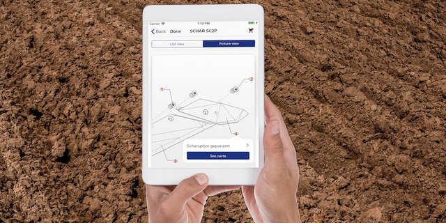 Die App soll die Bestellung von Lemken-Ersatzteilen vereinfachen. (Bild zVg)