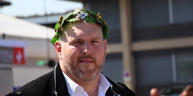 Christian Stucki am Zuger Stierenmarkt. (Bild zVg)