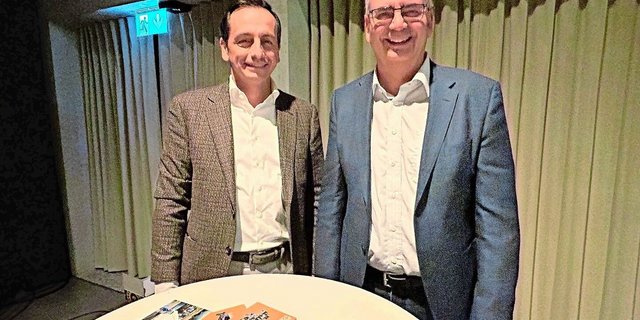 Gastgeber waren Länderpräsident Syngenta Schweiz Roman Mazzotta (l.) und Stefan Odermatt (Syngenta Agro AG).