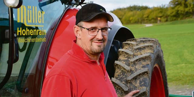 Setzte früh auf Verschlauchung ab Feldrand: Franz Müller.