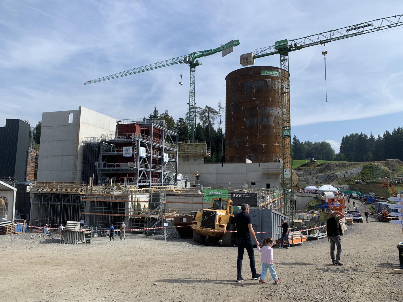 Die Baustelle der Agro Energie Rigi. (Bilder Josef Scherer)