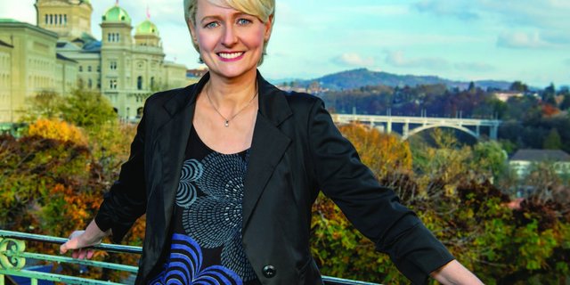 Für ein Jahr höchste Schweizerin: Isabelle Moret. (Bild Parlamentsdienste)
