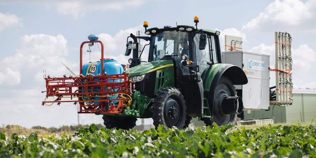 Hier wird die crop.zone-Technologie zur Kartoffel-Sikkation auf einem Feld in der Nähe des deutschen Aachen eingesetzt, wo das Unternehmen seine Methoden entwickelt. (Bild crop.zone)
