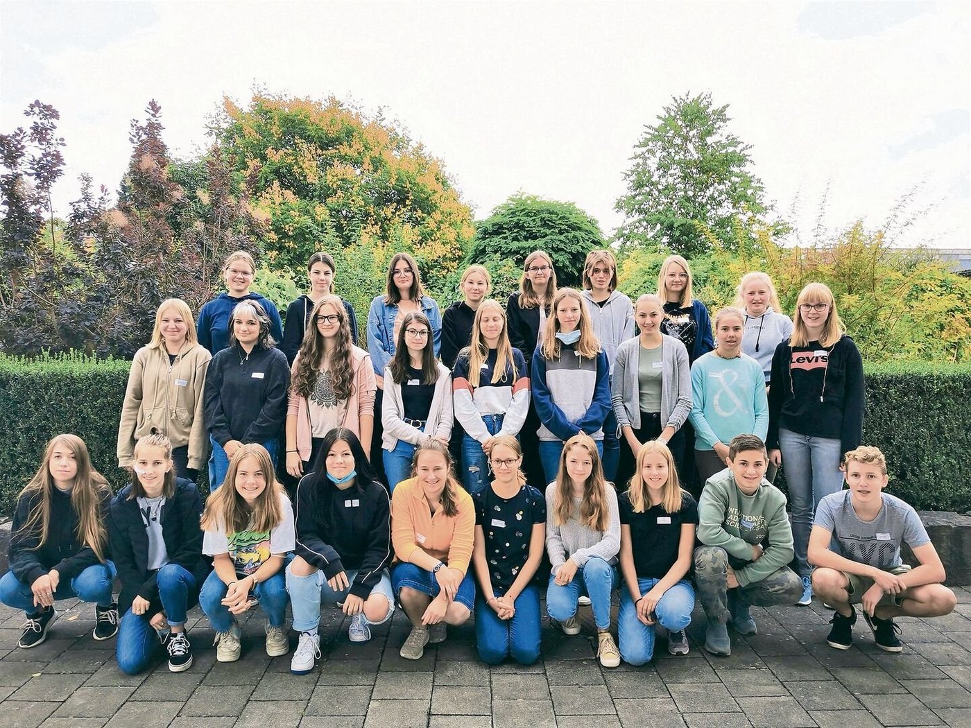 Bis auf den vorletzten Platz gefüllt: Die Agriprakti-Klasse traf sich am Mittwoch zum Schulstart in Sursee.