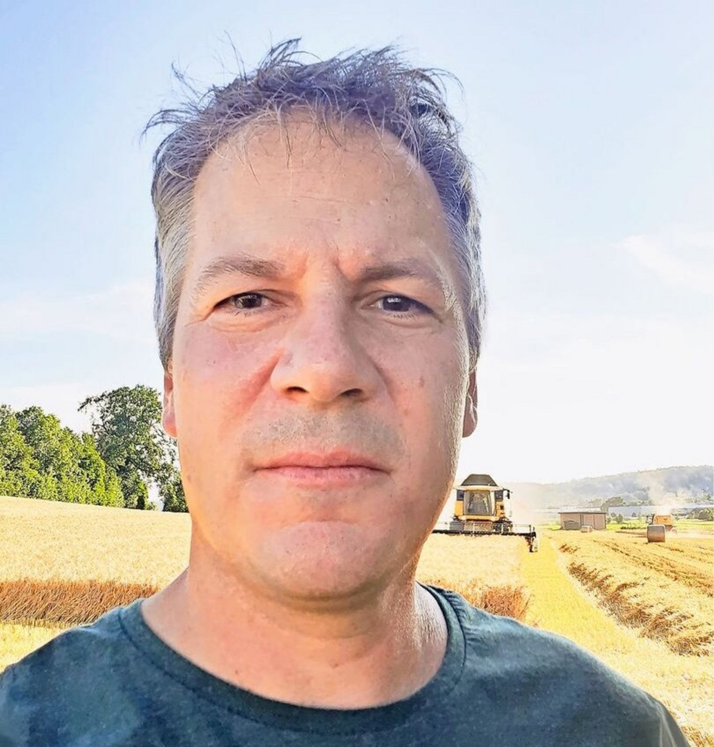 Marc Peter bewirtschaftet  42 ha offene Ackerfläche.