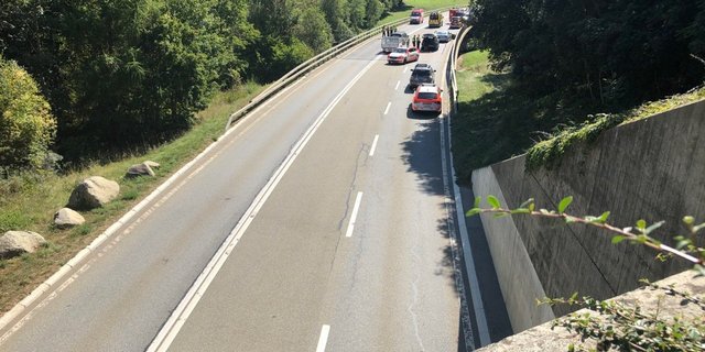 Hier kam es zum Unfall. (Bild Kapo VS)