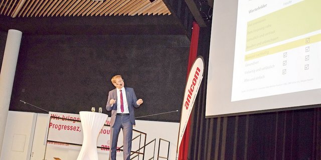 Martin Keller, CEO der Fenaco, weiss, was die Konsumenten wollen und erklärt, warum die Fenaco auch in Zukunft trotz wachsenden Weltmärkten eine wichtige Rolle spielen wird. (Bild Daniela Joder)