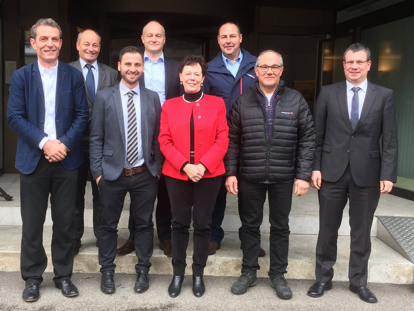 Der Verwaltungsrat ist abbild der breiten Abstützung von Barto: vordere Reihe: Michael Buser, Christian Schönbächler (Verwaltungsratspräsident), Esther Gassler, Dominique Savary, Matthias Schelling, hintere Reihe: Christian Beglinger, Heinz Mollet, Dominik Eggel (v.l.n.r.). (Bild zVg)