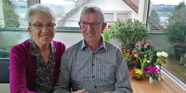 Annemarie und Josef Rüttimann freuen sich sehr über den Gewinn von vier Übernachtungen im Hotel Kreuz an der Lenk. (Bild zVg)