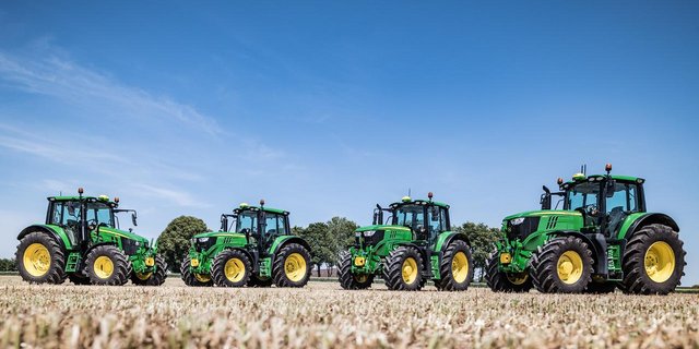 An der virtuellen Medienkonferenz stellt der Landmaschinenkonzern John Deere unter anderem die Neuerungen bei den Modellen der Serie 6M vor. (Bild John Deere)