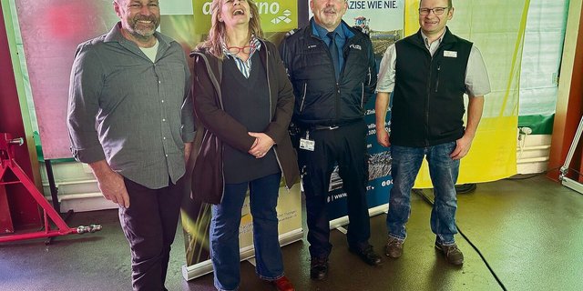 Gut gelaunt: der Schaffhauser Bauernverband mit Christoph Graf und Virginia Stoll mit Martin Tanner und Josef Amrein (v. l.). 