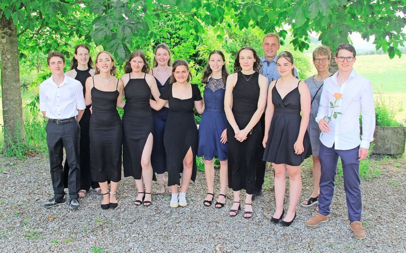 Sie bildeten die Klasse NLLa und absolvierten die Berufsmatur in Vollzeit.  