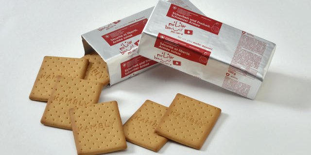 Das Schweizer Militärguetzli von der Herstellerfirma Kambly enthält auch Palmöl. (Bild VBS/DDPS)