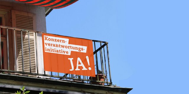 Waren in den letzten Monaten überall zu sehen: Fahnen der Befürworter. (Bild pd)