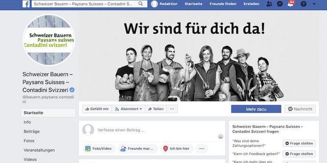 Die Bemühungen des SBV um Präsenz in den sozialen Medien scheinen Früchte zu tragen. (Bild Screenshot Facebook)