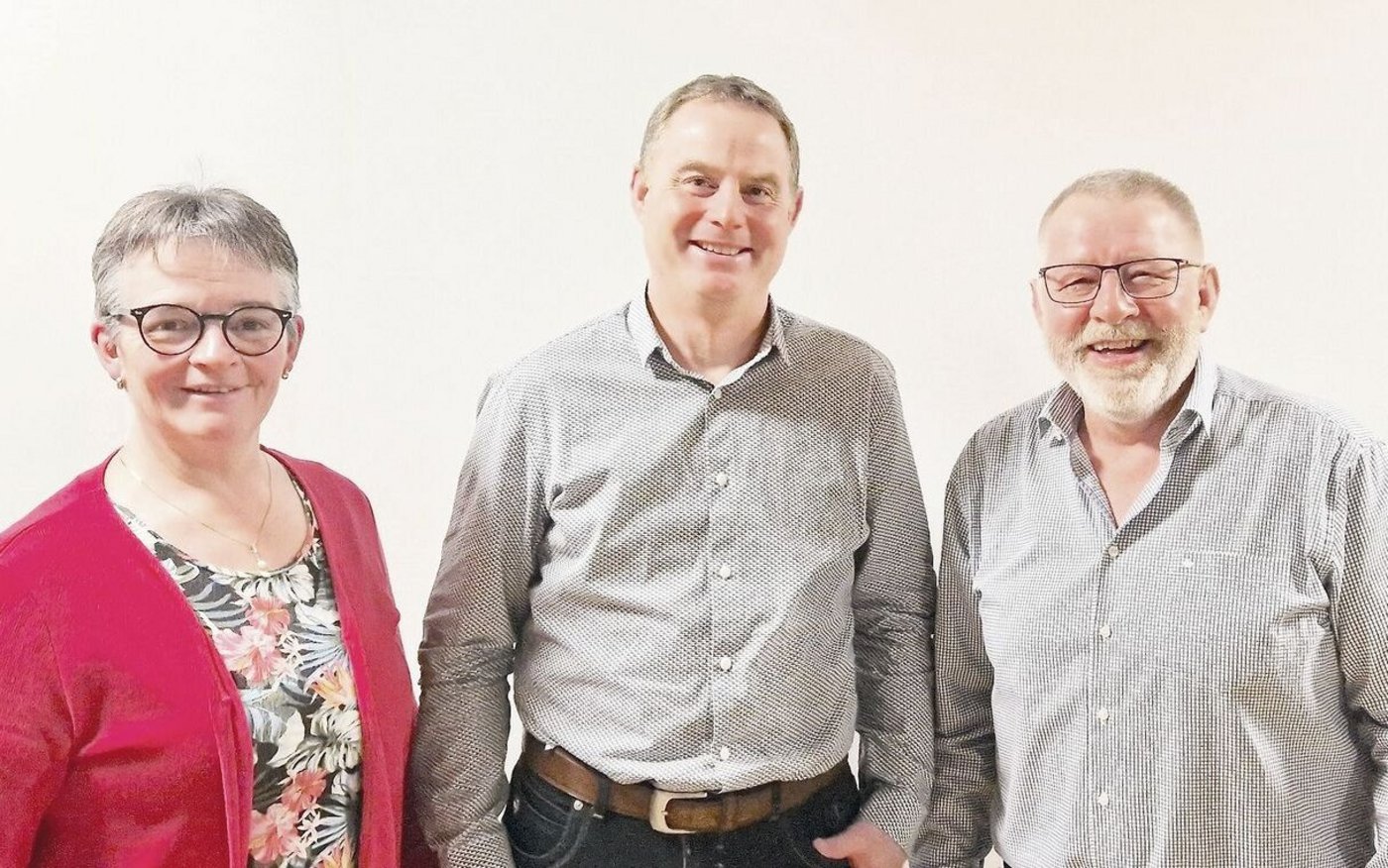 Nationalrätin Vroni Thalmann, LBV-Präsident Markus Kretz und Kantonsrat Willi Knecht (v. l.). 