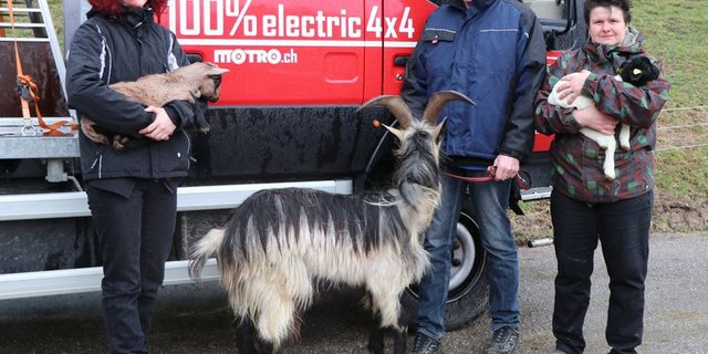 Betriebsgemeinschaft aufgrund eines Schicksalsschlags: Lyliya Sutter mit Joachim und Renate Wiesner (v.l.). (Bilder lid/as)