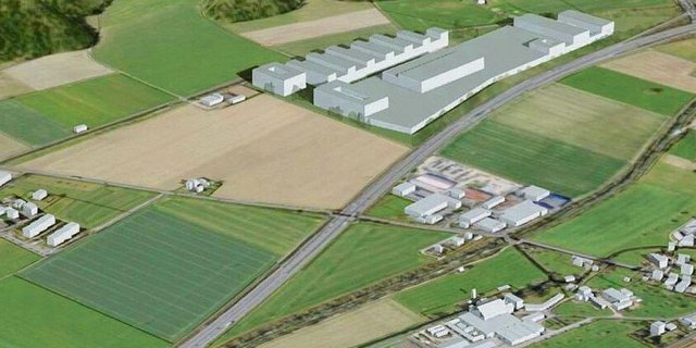 Das vorgesehene SAG-Areal bei Reiden auf besten FFF-Böden (oben) soll vor allem für die Produktion von Dämmstoffen genutzt werden. 