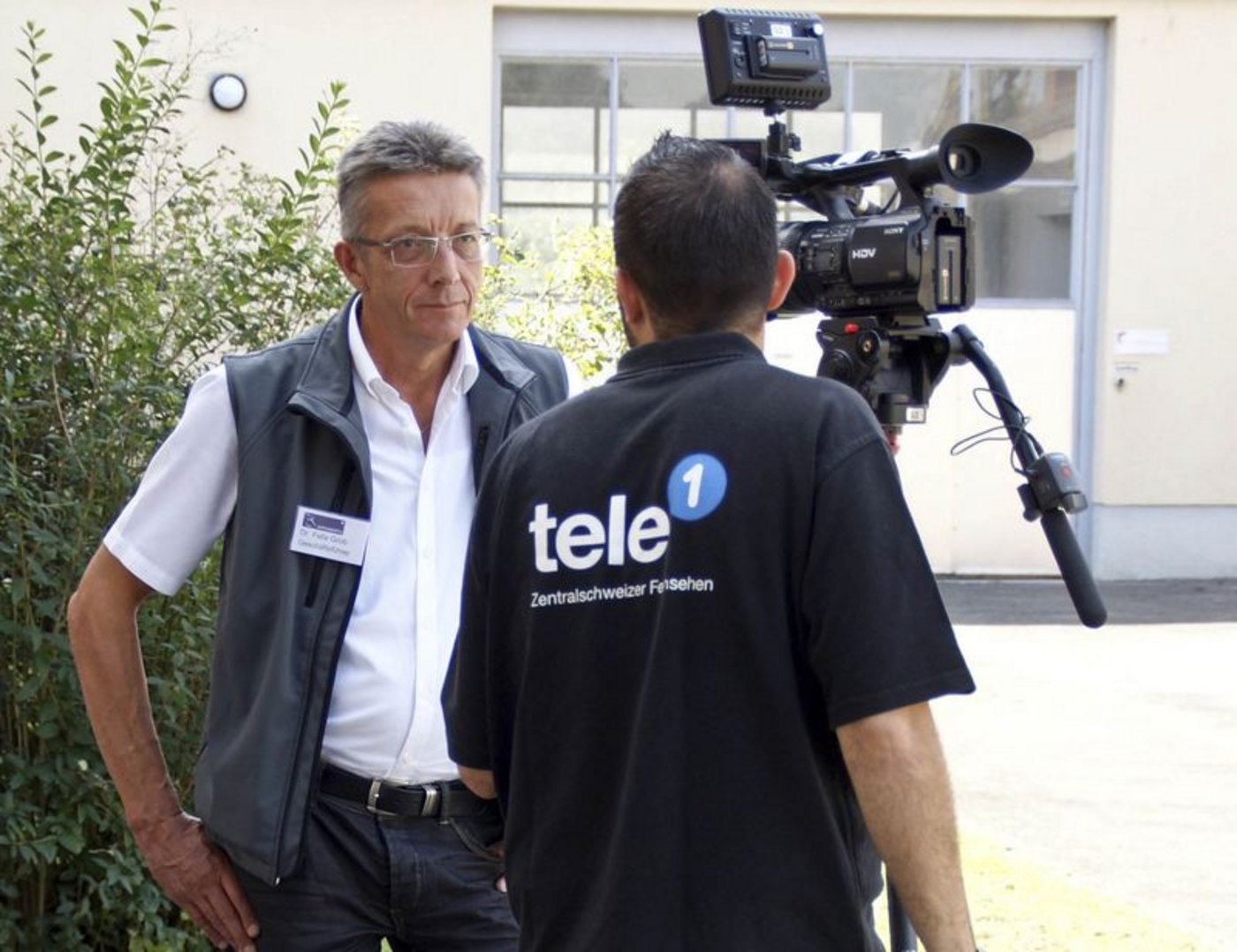 Felix Grob vertritt die Schweineproduzenten seit rund 20 Jahren - wie hier an einem Medienanlass 2012. (Bild lid)