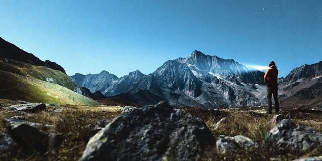 Nachteinsatz im Gebirge: Seit 2021 investierten Freiwillige über 60 000 Stunden in die Unterstützung des Herdenschutzes.