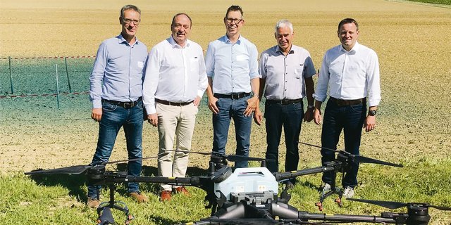 Projekt-Repräsentanten (v.l.n.r.): Matthias Müller und Markus Dieth (Aargau), Marco Pezzatti und Hans Frei (Zürich) sowie Ueli Bleiker aus dem Thurgau.(Bilder Alexandra Stückelberger)