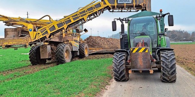 Die trockene Wetterlage der letzten Tage liess ein passendes Erntefenster zu.