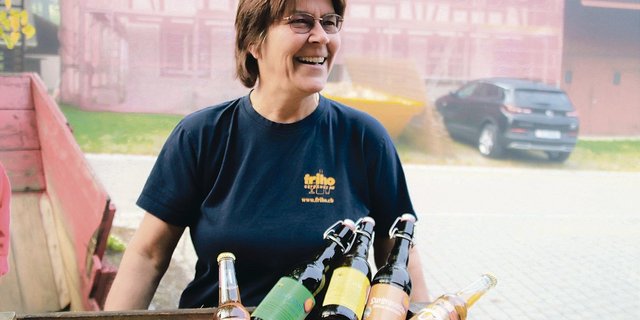 Sonja Fritschi von der Friho Getränke AG setzt sich dafür ein, dass regional produziertes Obst auch regional verarbeitet wird. (Bilder Roland Müller)