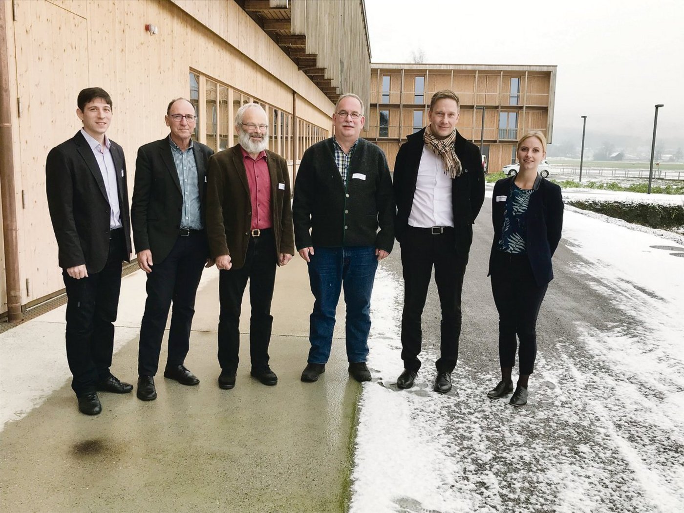 V.l.n.r: Roland Peter von Agroscope, FiBL-Direktor Urs Niggli, Hans Oppliger vom Verein «Rheintaler Ribelmais», Markus Kobelt von der Firma Lubera GmbH, ETH-Professor Bruno Studer sowie Moderatorin Angelika Hardegger.(Bilder Alexandra Stückelberger)