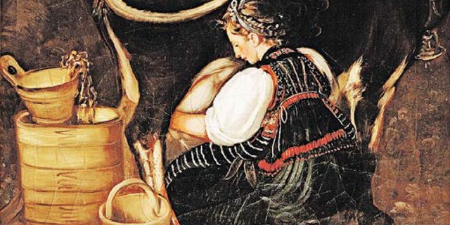 Die Tracht als städtische Sehnsucht nach dem urtümlichen Landleben. Bild von Josef Reinhard, gemalt 1800. (Bild zVg)