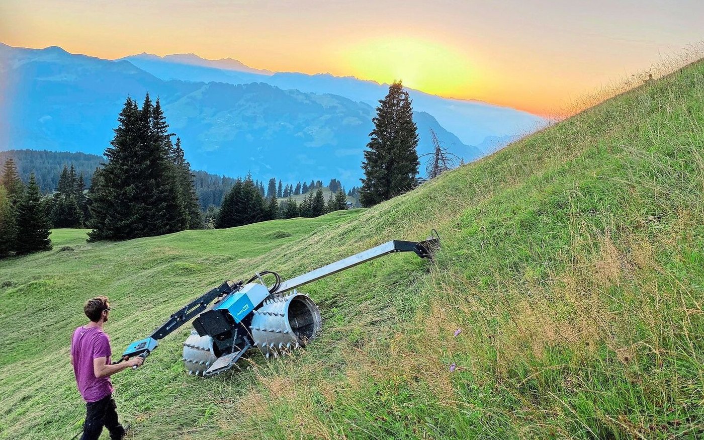 Ein erfolgreiches Elektro-Projekt aus dem Berggebiet: Die junge Bündner Firma Novaziun setzt mit ihrem leistungsstarken Monotrac voll auf den batteriebetriebenen Elektroantrieb.