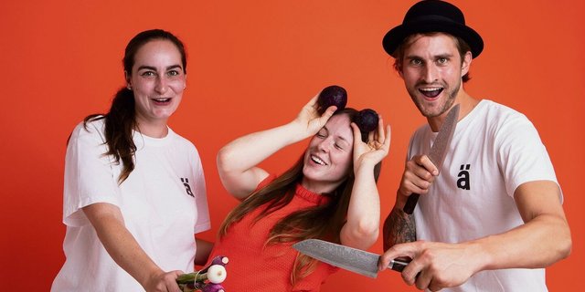 Ximena Franco, Sophia Graupner und Valentin Holenstein (v. l. n. r.) studieren Lebensmitteltechnologie an der ZHAW und haben das Start-up Hängry Foods gegründet.