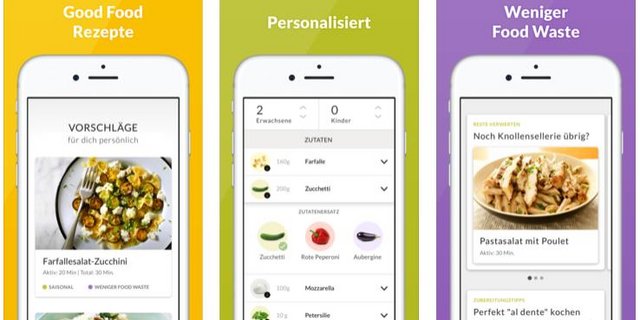 Weniger Food Waste ganz einfach per App. (Printscreen myfoodways.ch)