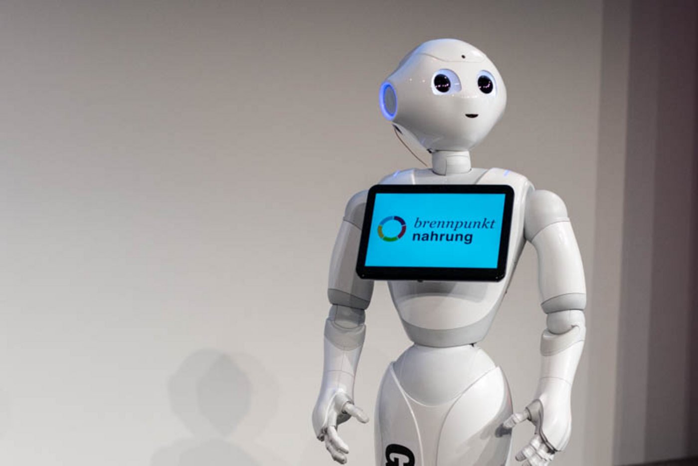 Roboter wie Pepper können mit Menschen interagieren. Noch ist offen, ob er (oder sie) Anwendung in der Landwirtschaft finden kann. Fest steht, dass neue Technologien die Art der Landwirtschaft verändern werden. (Bild hja)