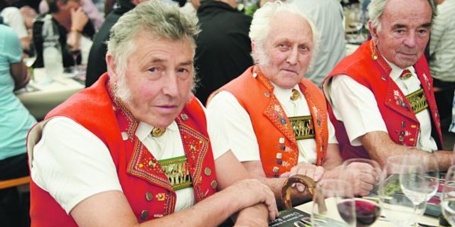 Die wohl bekanntesten Appenzeller: Die verschwiegenen Werbesennen liessen sich auch an der Jubiläumsfeier keine Details des wohlgehüteten Appenzeller-Käse-Rezepts entlocken. 