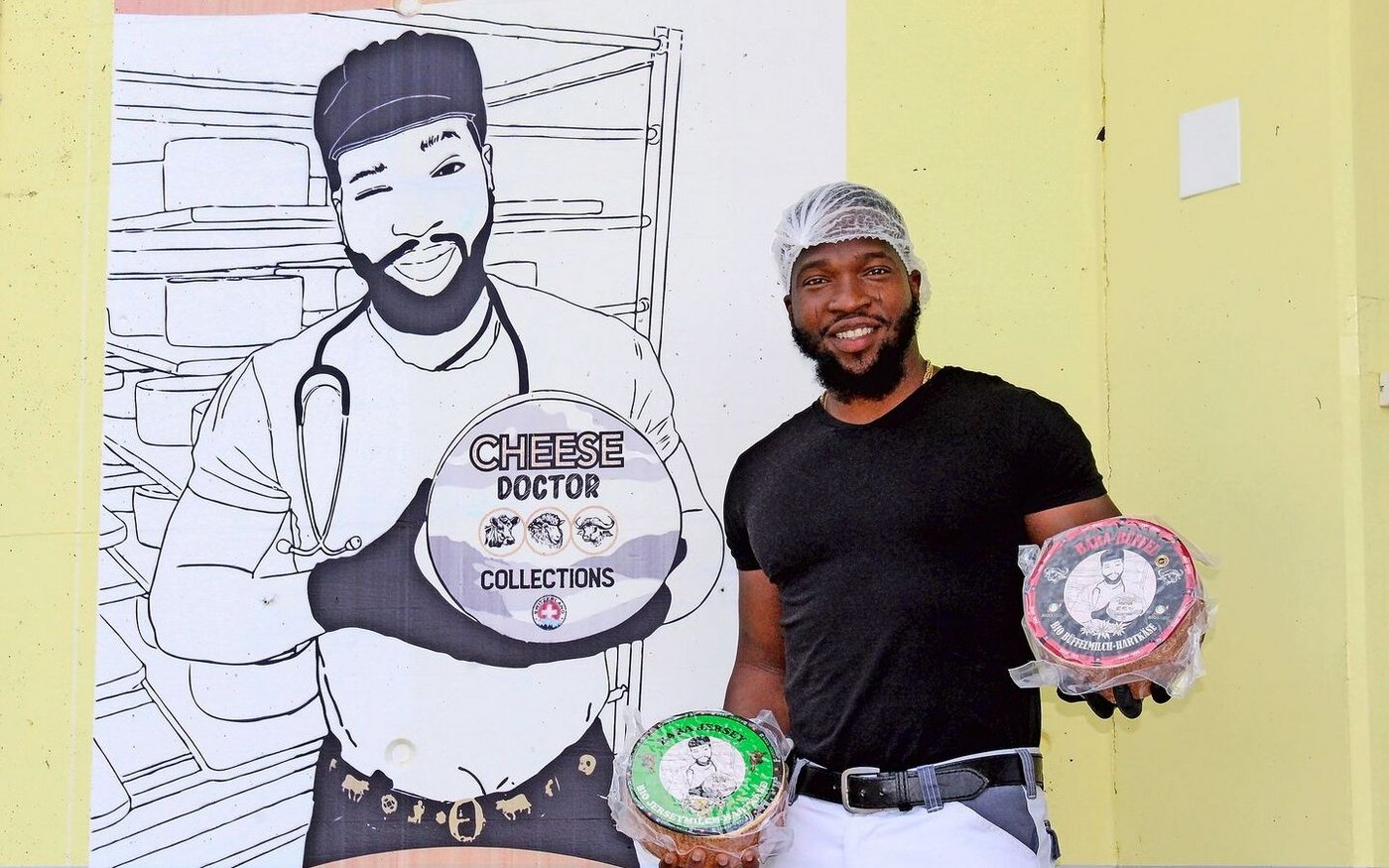 Baba Adewale gewann mit seiner Marke «Cheese Doctor» den Culinarium-König 2025 in der Kategorie Produktion. Mit der Marke erweiterte er das Sortiment der traditionellen Schafmilchkäserei.