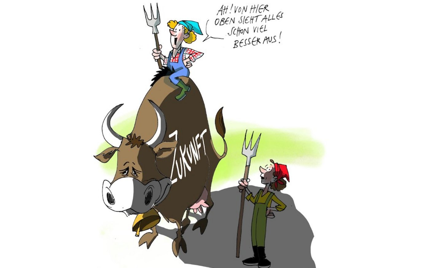 Der 26. Tag der Bäuerin an der OLMA widmet sich dem Thema «Zukunftsängste oder neue Perspektiven? Bäuerinnen packen ihre Zukunft unterschiedlich an.» (Grafik zVg)